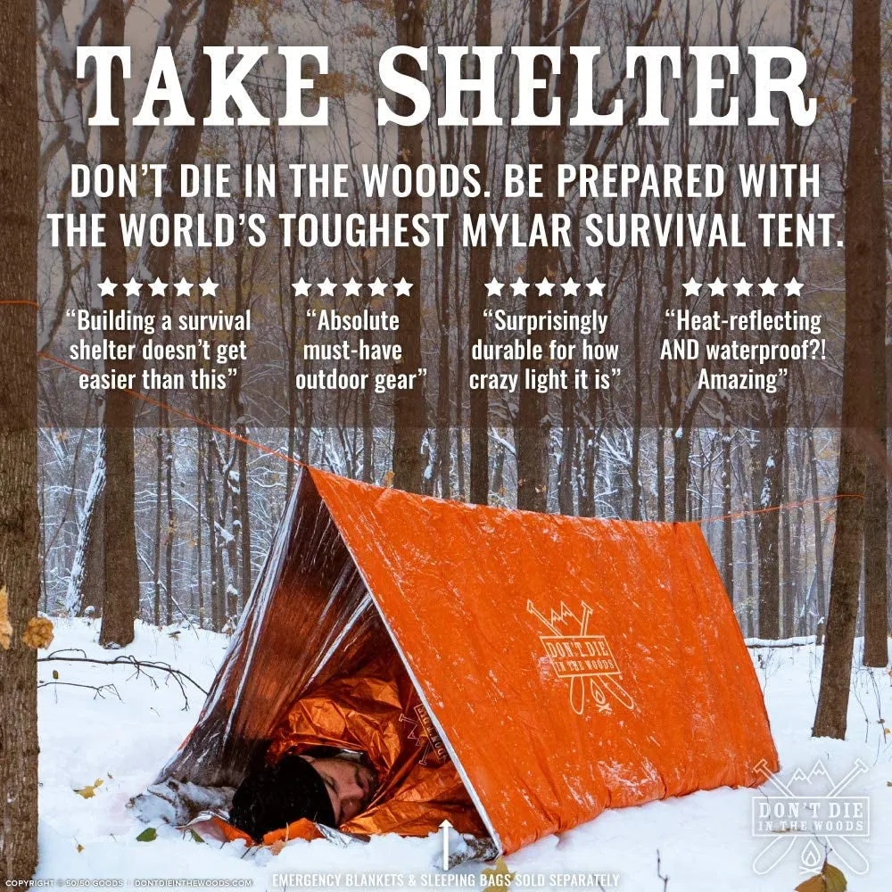 *00% satisfaction Camping, Ultralight Emergency Toughest Year-Round Mylar Survival   Outdoor Tent World'S • Weather Kits Protection Person Hiking, Tent & Paracord • Shelter Most-ordered for All 2 Tube Survival