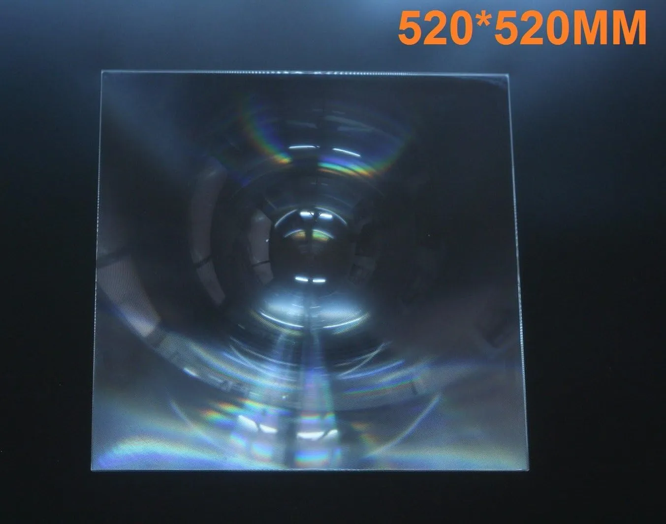 1-Pack Fresnel Lens 520*520MM Focal Length 620mm large magnifying lens solar fresnel for solar collecting, solar concentrator, cooking outside, emergency fire starter, education, DIY Project Magnifier