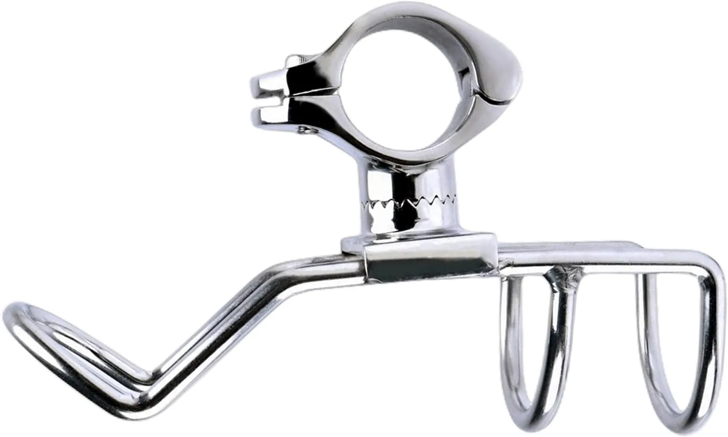 1 Pack Marine Grade Stainless Steel 316 Fishing Rod Holder for Yacht Fishing Boat Kayak 22/25/32MM Outer Diameter Rail Mounted Clamp On Rod Holder Boat Accessories