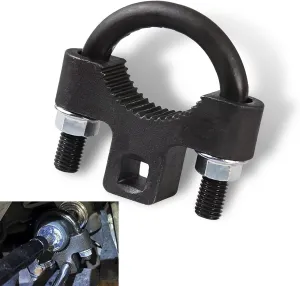 1 PC Automotive Tie Rod Removal Tool, 2.87" x 2.95" Exhaust Hanger Removal Tool, Tie Rod Removal and Installation Wrench, Universal for Most Cars (Black)