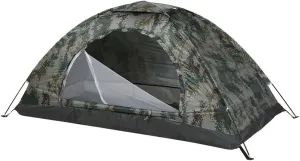 1 Person Ultralight Camping Tent Single Layer Portable Hiking Tent Anti-UV Coating UPF 30  for Outdoor Beach Fishing