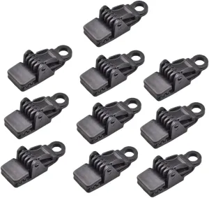 10 Pcs Plastic Tent Clips Waterproof Tarp Clip for Camping Tent Tarp Shelter