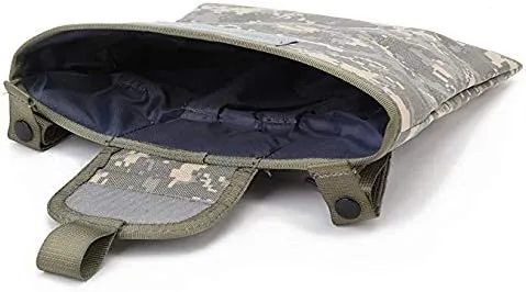 1000D Nylon Folding Tactical Dump Pouch – Foldable Molle Magazine Mag Dump Pouch （5 Colors Optional）