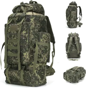 100L Hiking Camping Backpack Tactical Backpack for Men Large Survival Hunting Waterproof Backpack Molle Rucksack Military Camping Backpacking Daypack