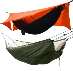 11Ft All-in-one Hammock Tent with Underquilt, Warm Insulation Ultralight 4 Season Under Quilt for Hammocks, Portable for Hiking, Backpacking