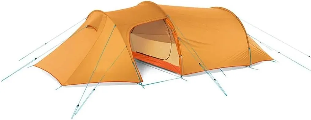 2 3 4 Person Hiking Tent Four Seasons Tent Ultralight Family Travel Tent 20D Waterproof Camping Tent(Color:E)