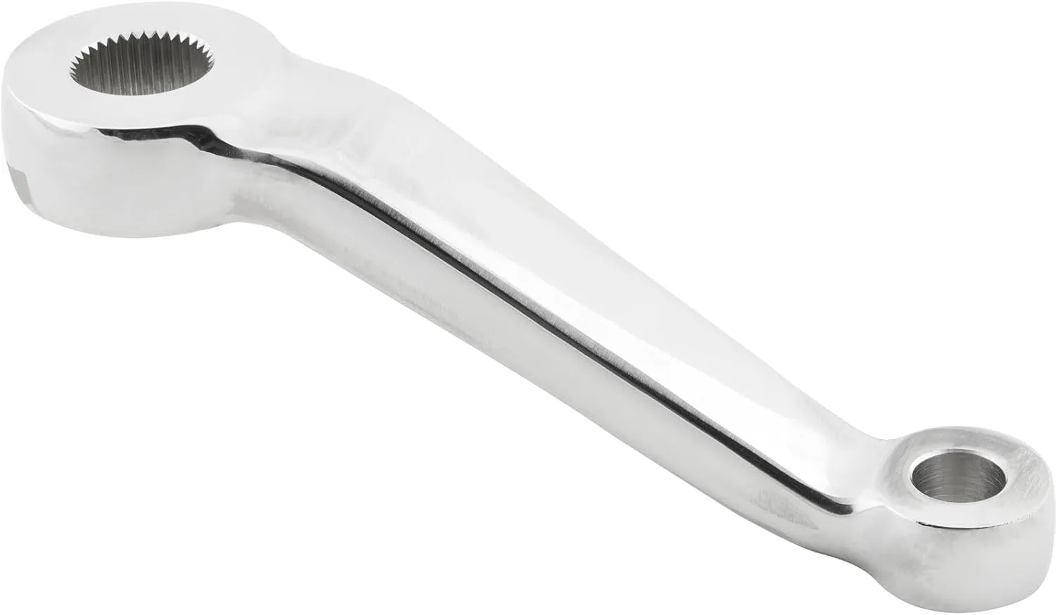 2 Inch Offset Vega Pitman Steering Arm, Tapered for Tie Rod, Polished