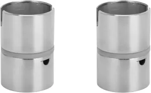 2 Pcs Swivel Fishing Pole Converter, Stainless Steel Boat Fishing Rod Holder, Drop-in Swivel, 304 Stainless Steel, Silver, #011, 9.8 oz, Boat Fishing