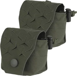 2-piece Tactical Bullet Bag, Outdoor Battery Pack Multi-function Equipment Bag, Multi-purpose Camouflage Radio Backpack(Green)