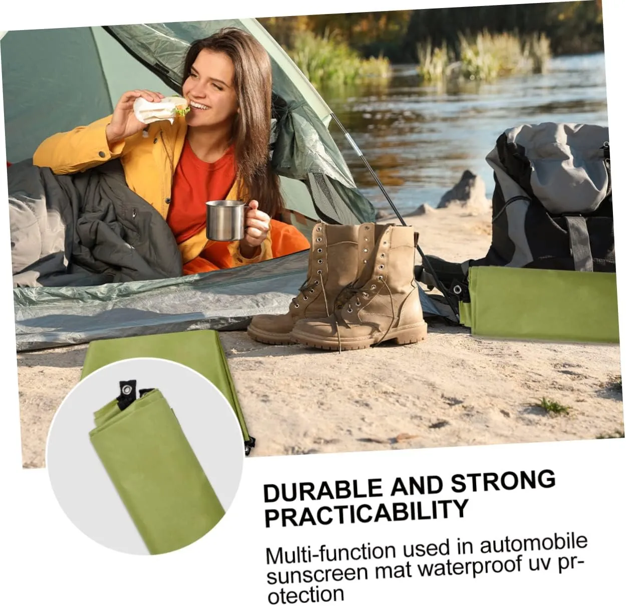 210x200cm Oxford Cloth Mat Waterproof Outdoor Blanket Camping Tent Ground Pad Portable Picnic Mat Beach Camping Pad