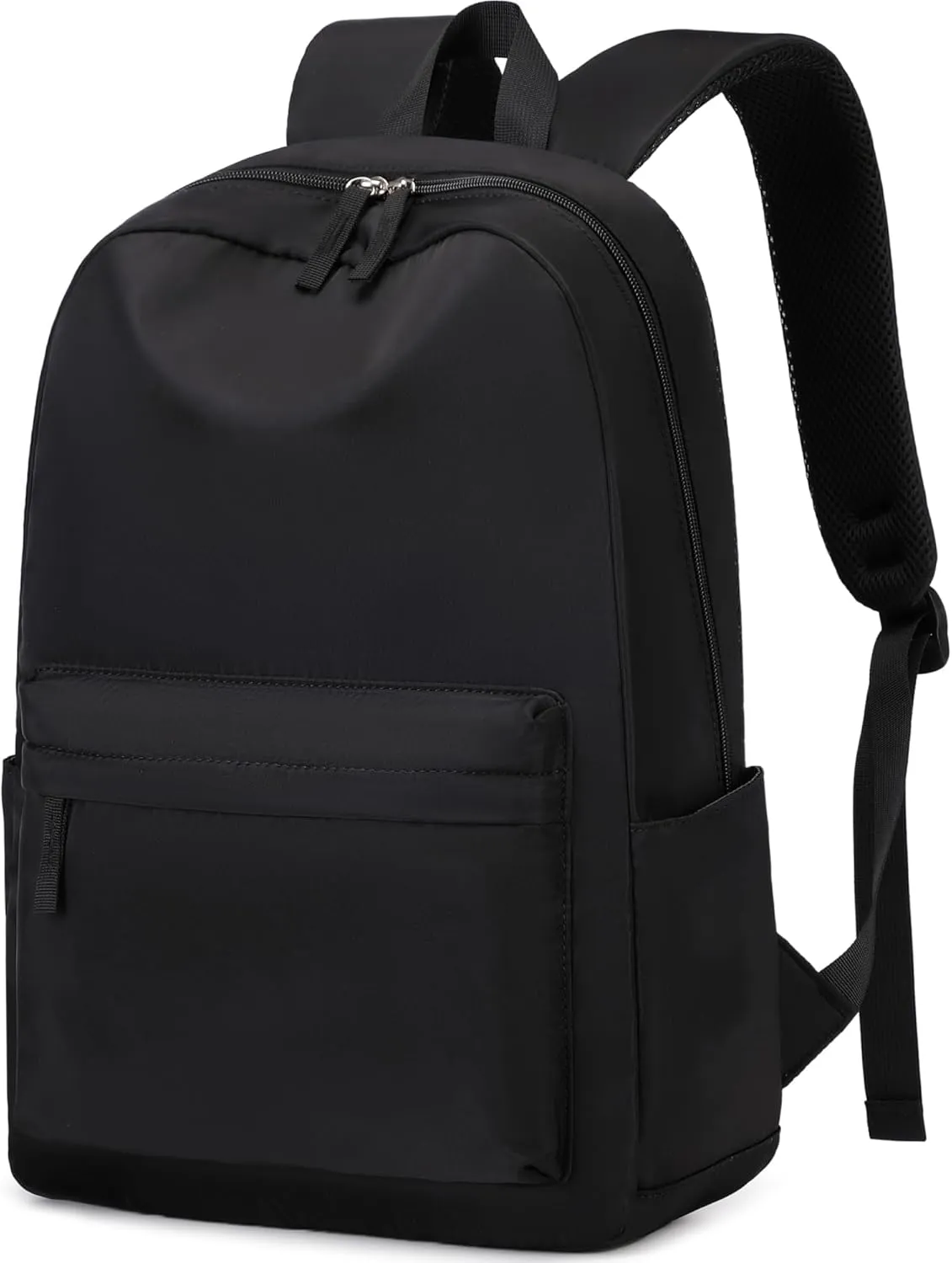 25L Classic Backpack,Durable Lightweight Water-Resistant Pack with Laptop Sleeve Fits 15.6 Inch,Casual Daypack Backpack for College,Full Black