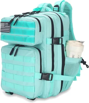 25L Tactical Backpack for Men Women Military Backpack Army Assault Pack Molle Backpack Small Bug Out Bag Travel Rucksack Daypack (Mint Green)