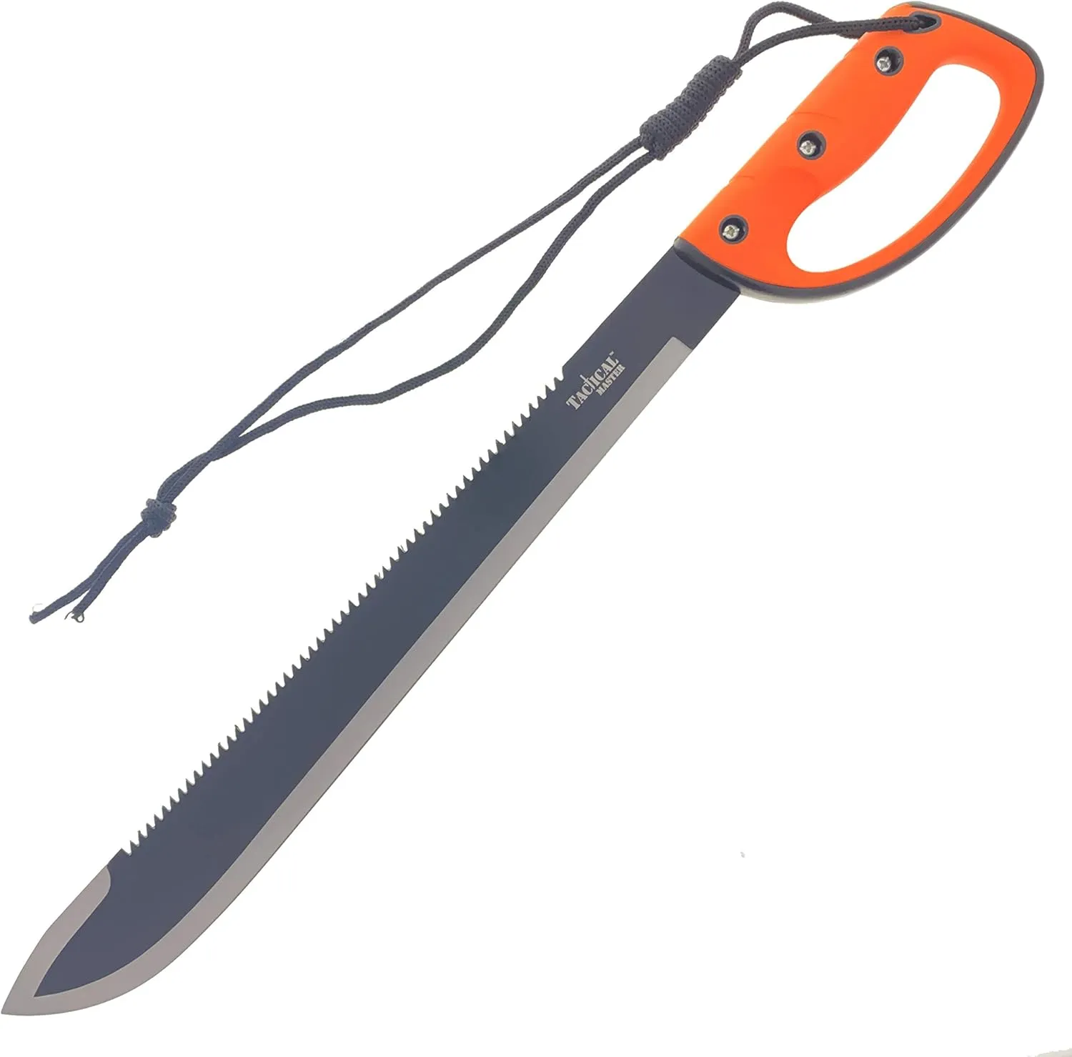 26" Fixed Blade Sawback Machete with a Survival Fire Starter, for Camping, Tactical, Outdoor