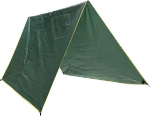 275 * 275CM Camping Tarp Made of 420D Oxford Cloth Sunshade UV Protection Lightweight Shelters with 6 Aluminum Ground Studs&6 pieces of 3m Buckle Rope