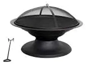 29.5-in W BlackHigh Temperature Powder Coated Steel Wood-Burning Fire Pit (SRFP153)