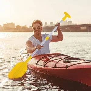 2Pcs Telescopic Kayak Paddle Rafting Boat Paddle Canoe Oars Plastic Aluminum Alloy Boat Oars