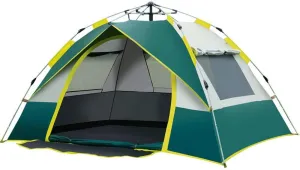 3-4 Person Family Camping Tent Large Waterproof Pop Up Tents,Portable Instant Cabin Tent for Camping Hiking Mountaineering Outdoor