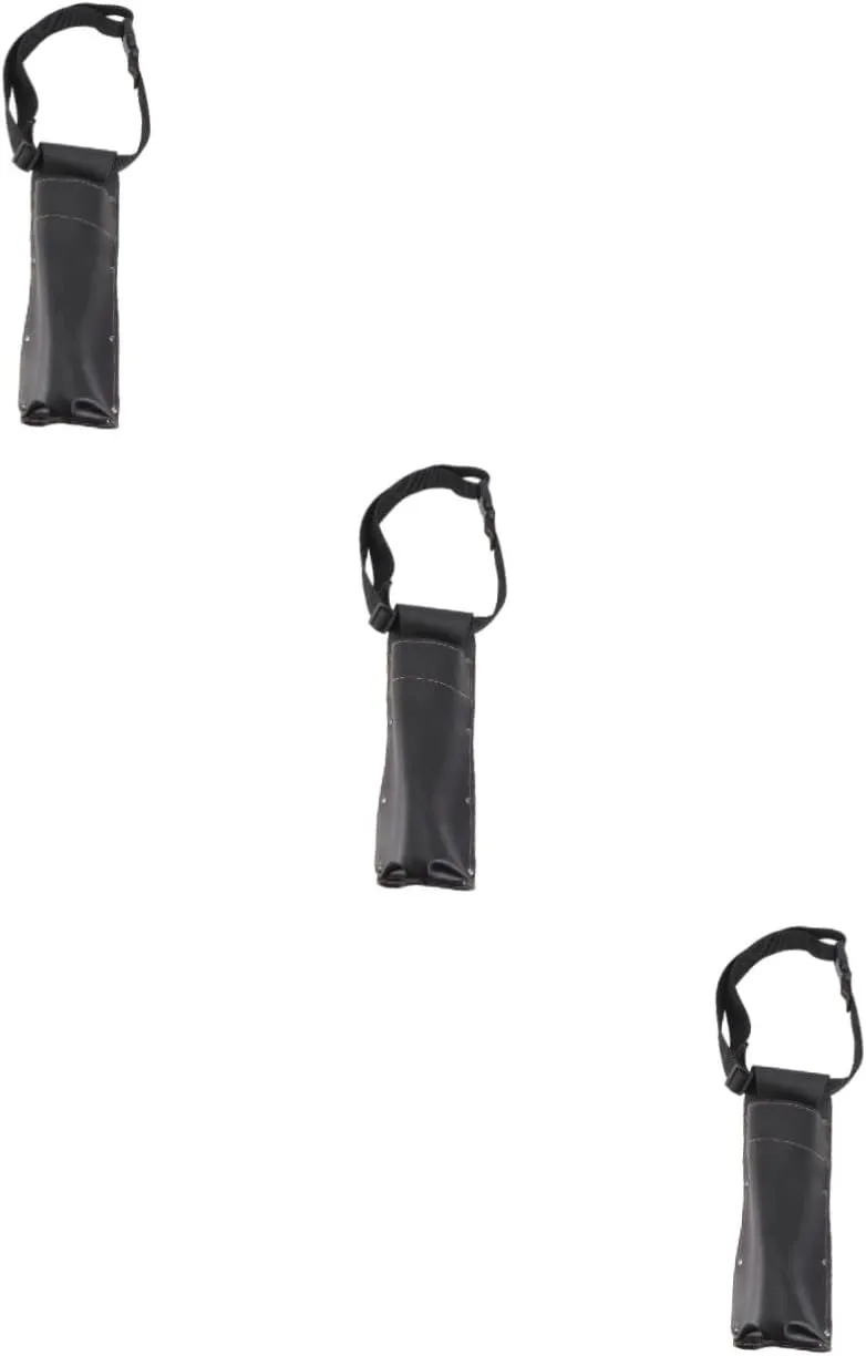 3 Pcs Mild Steel Welding Rod Holder Storage Bag for Welding Rods Leather