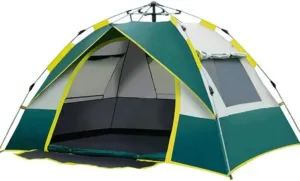 3 to 4 Person Outdoor Dome Family Camping Tent 100% Waterproof 2500mm, European Design, Easy Assembly, Durable Fabric Full Coverage - Micro Mosquito。Easy to Install, Durable, Easy to Carry