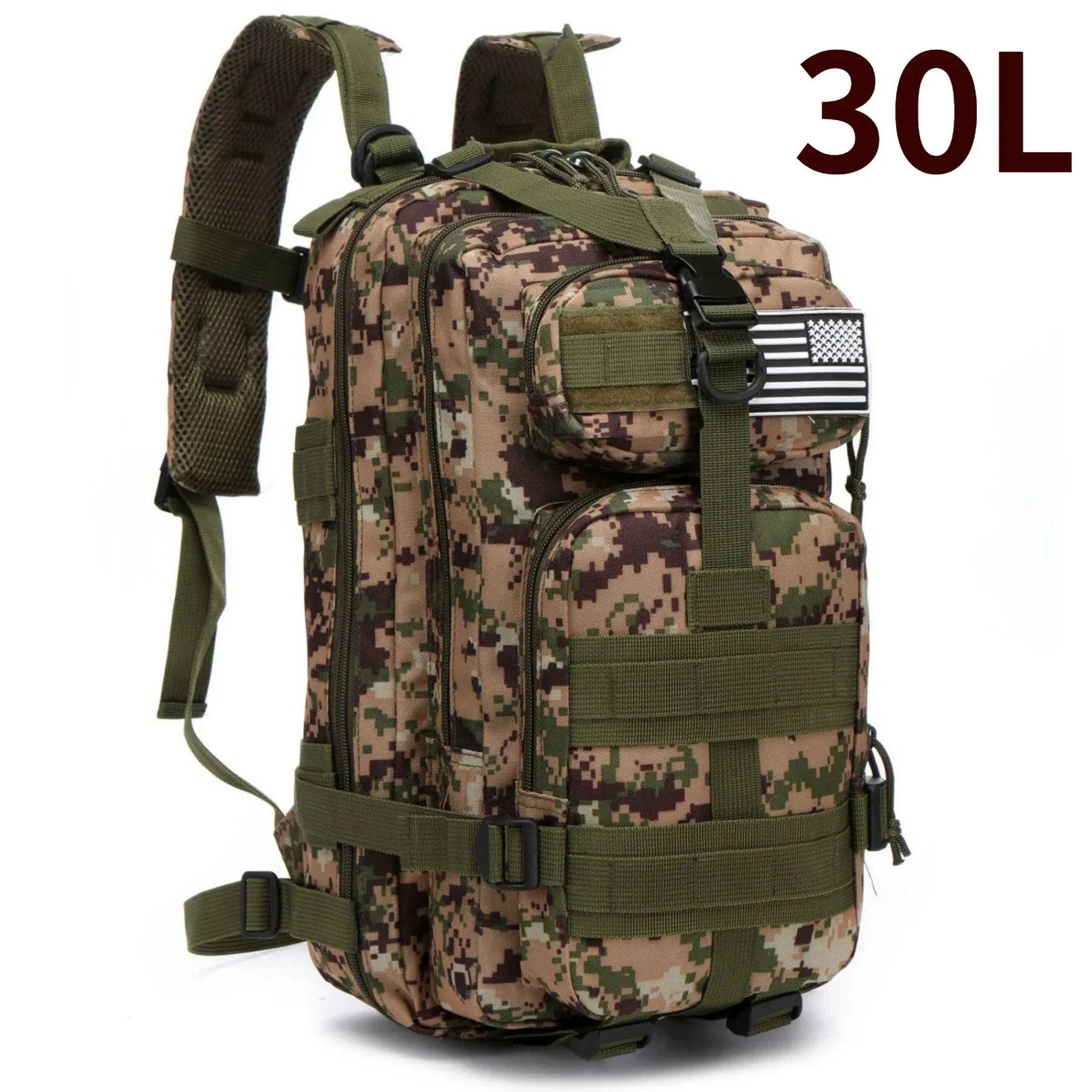 30L/50L 1000D Nylon Waterproof Trekking Bag Backpack