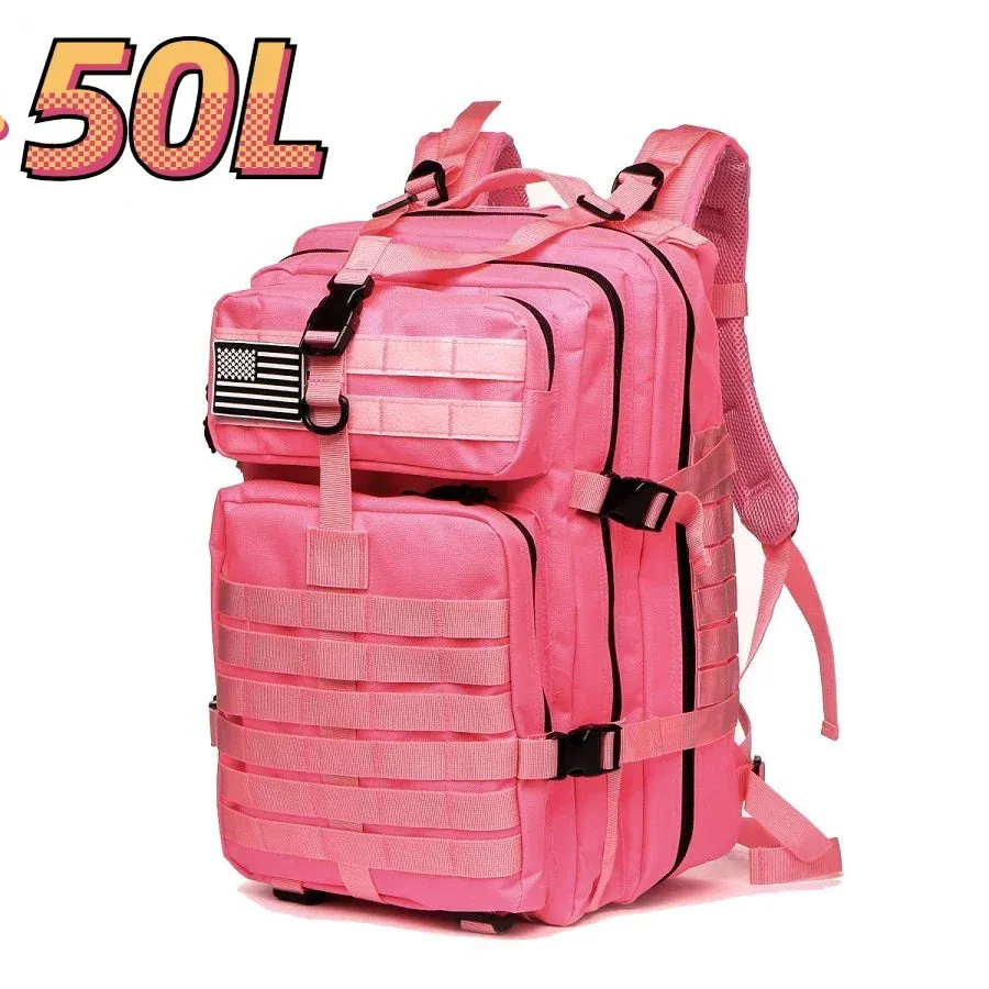 30L/50L 1000D Nylon Waterproof Trekking Bag Backpack