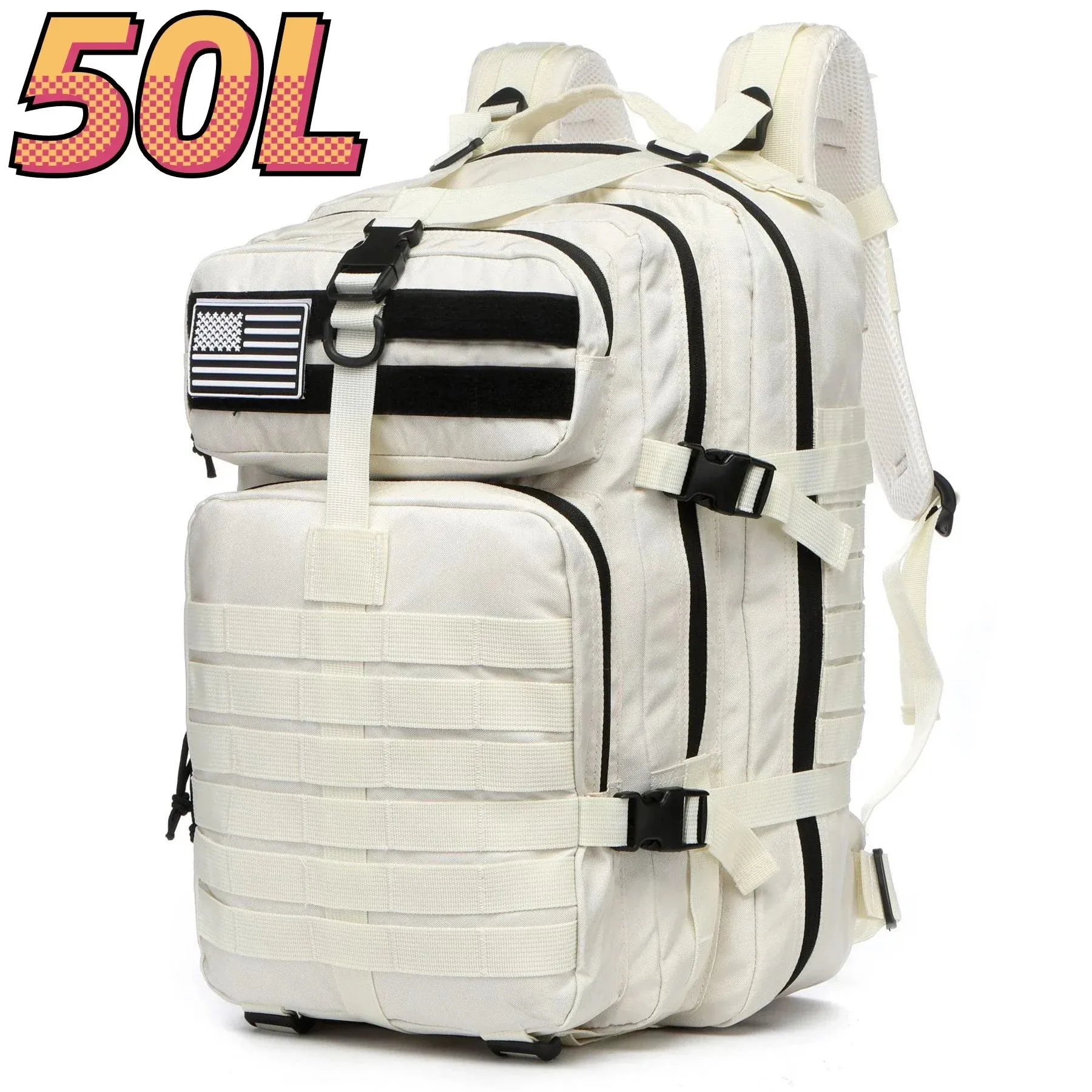 30L/50L 1000D Nylon Waterproof Trekking Bag Backpack
