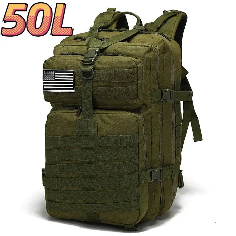 30L/50L 1000D Nylon Waterproof Trekking Bag Backpack