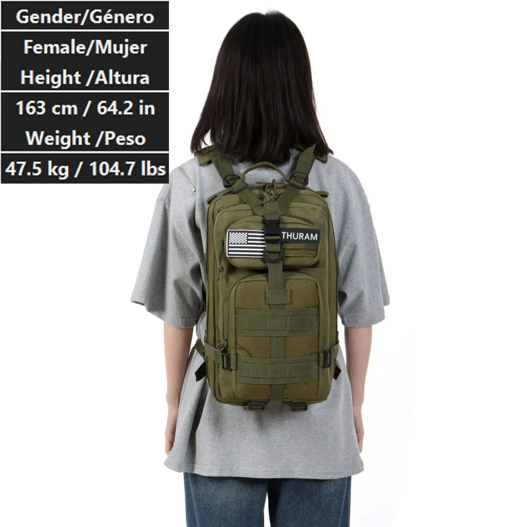 30L/50L 1000D Nylon Waterproof Trekking Bag Backpack