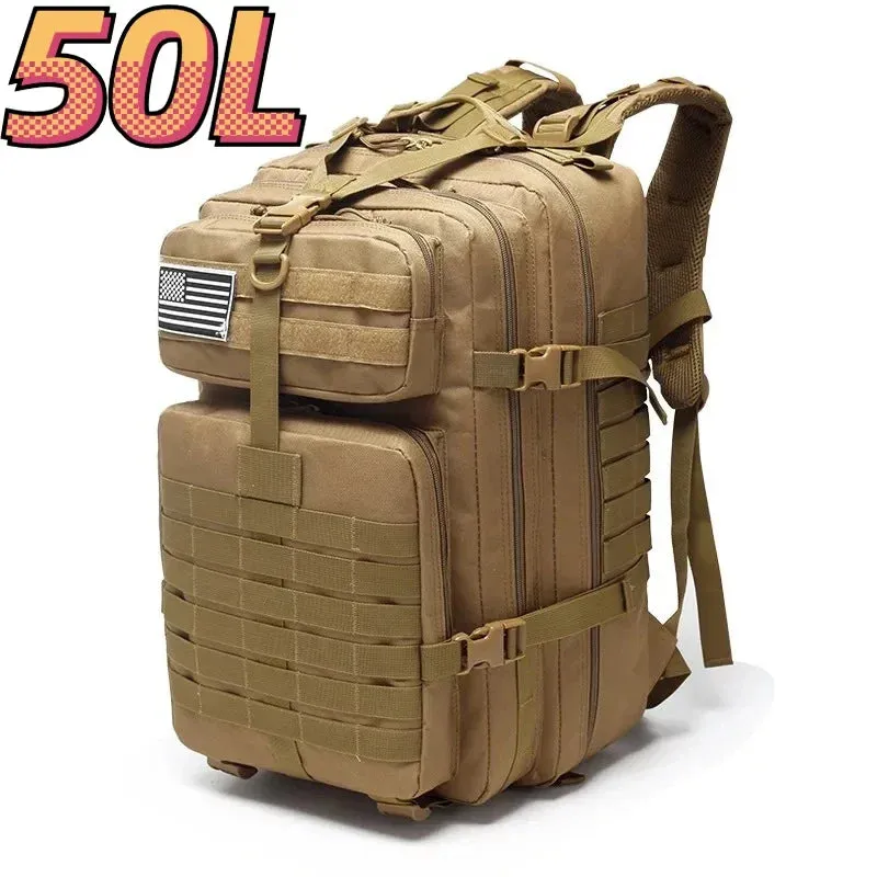 30L/50L 1000D Nylon Waterproof Trekking Bag Backpack