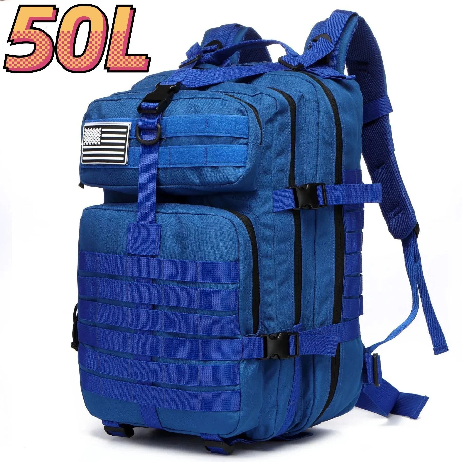 30L/50L 1000D Nylon Waterproof Trekking Bag Backpack