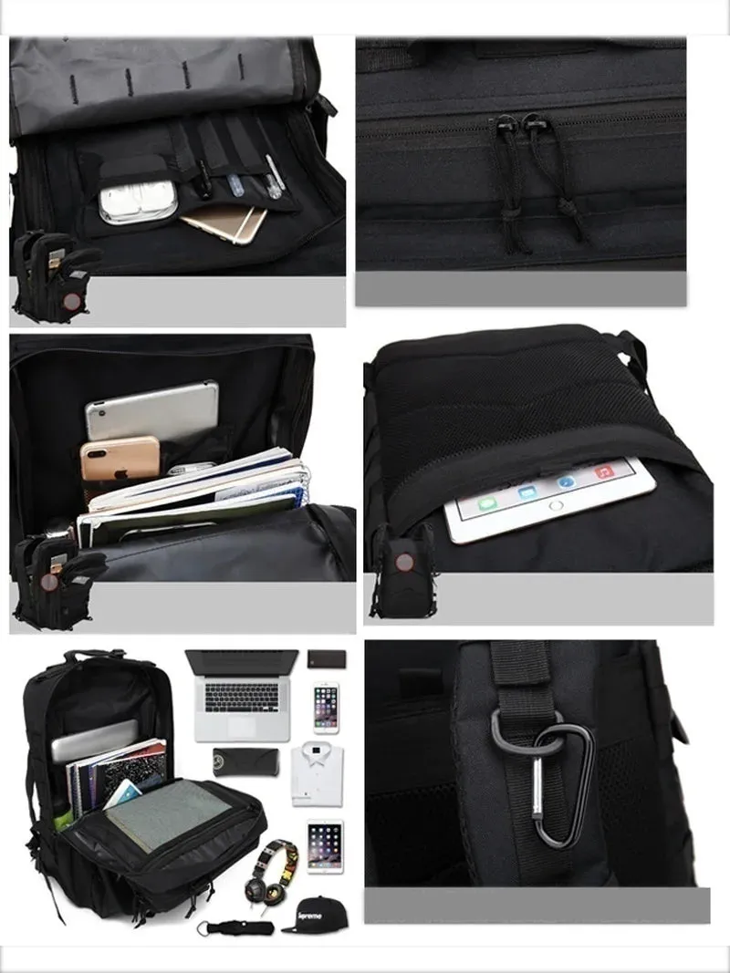 30L/50L 1000D Nylon Waterproof Trekking Bag Backpack