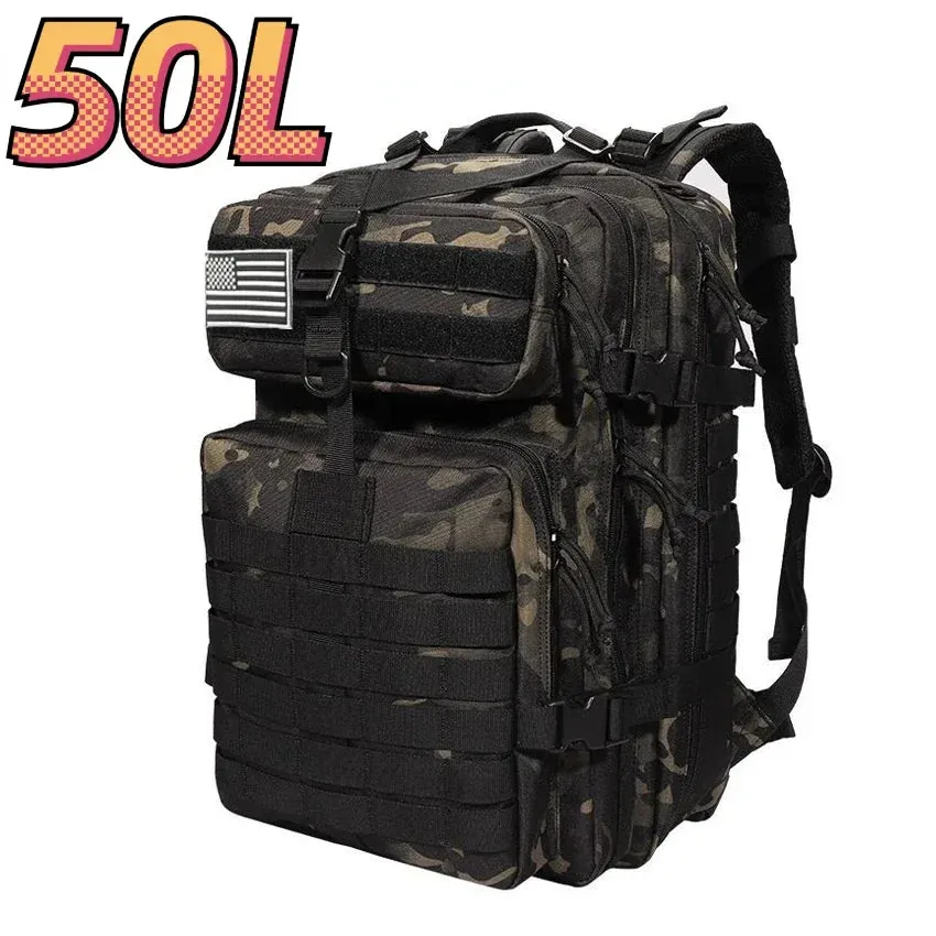 30L/50L 1000D Nylon Waterproof Trekking Bag Backpack
