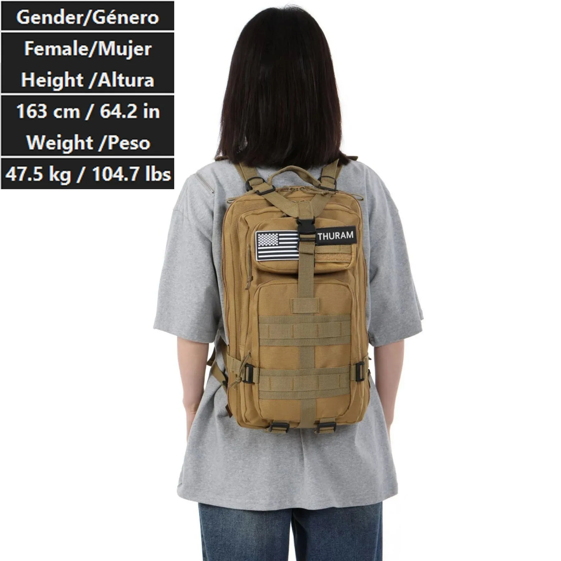 30L/50L 1000D Nylon Waterproof Trekking Bag Backpack