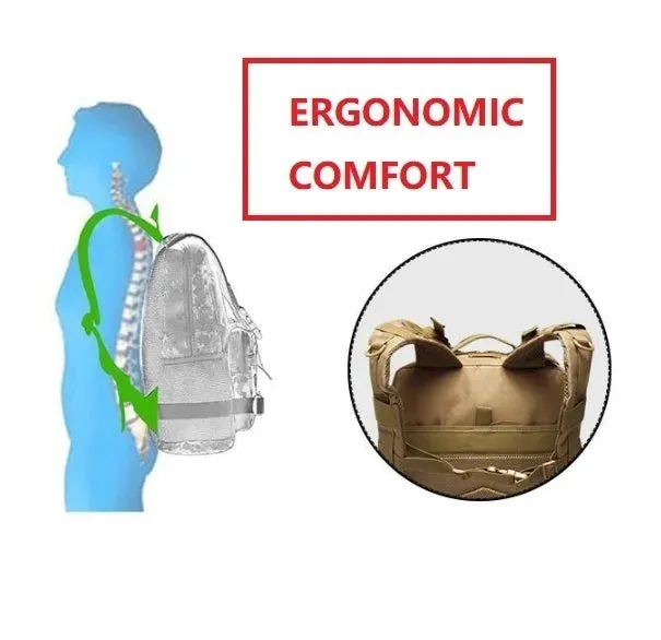 30L/50L 1000D Nylon Waterproof Trekking Bag Backpack
