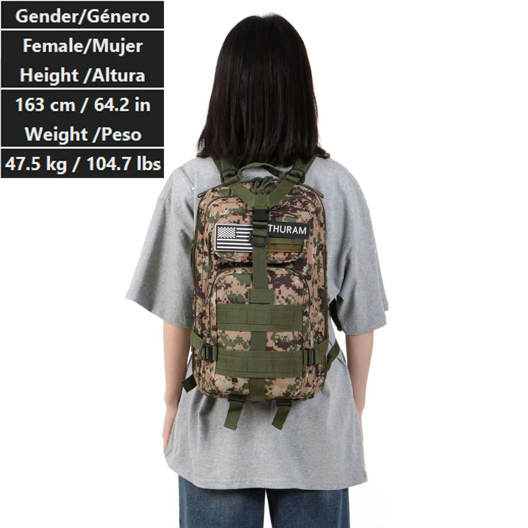 30L/50L 1000D Nylon Waterproof Trekking Bag Backpack