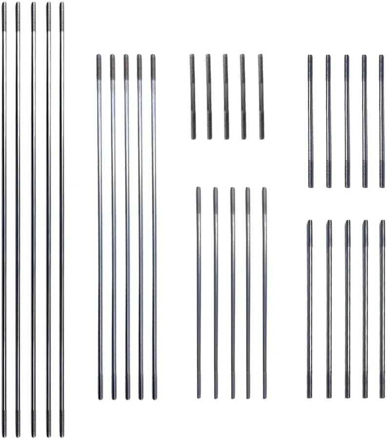 30Pcs M3 Pushrod Connector 304 Stainless Steel Rod Linkage for RC Model Airplane Helicopter Boat Car DIY Parts