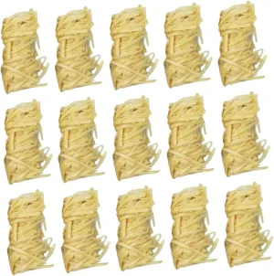 32-Piece Natural Roll Firelighters Compact Grill Camping Starter for Emergency Outdoor Activities
