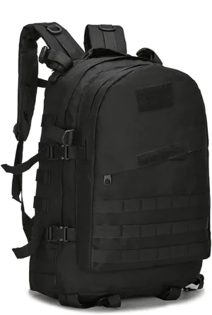 36-55L Military MOLLE Backpack for Men and Women Rucksack Tactical Assault Pack Bag for Hunting Camping Trekking (Black)