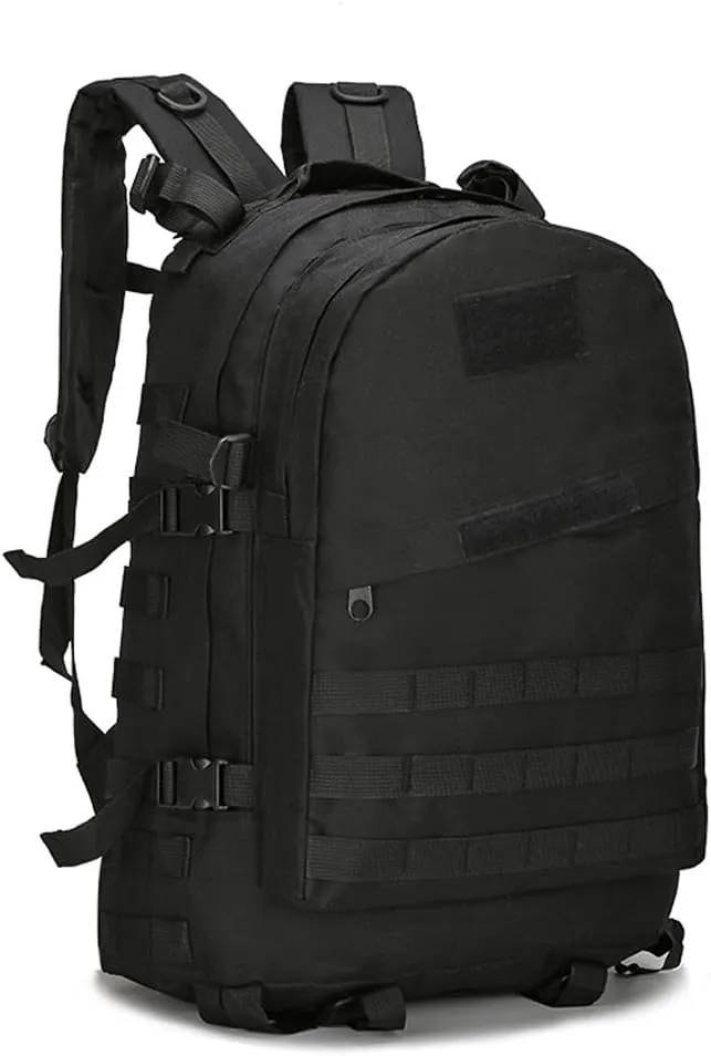 36-55L Military MOLLE Backpack for Men and Women Rucksack Tactical Assault Pack Bag for Hunting Camping Trekking (Black)