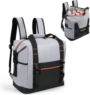 36 Cans Backpack Cooler, Leakproof Collapsible Soft Camping Insulated Cooler Bag, Waterproof Durable Cooler Backpack for Travel, Camping