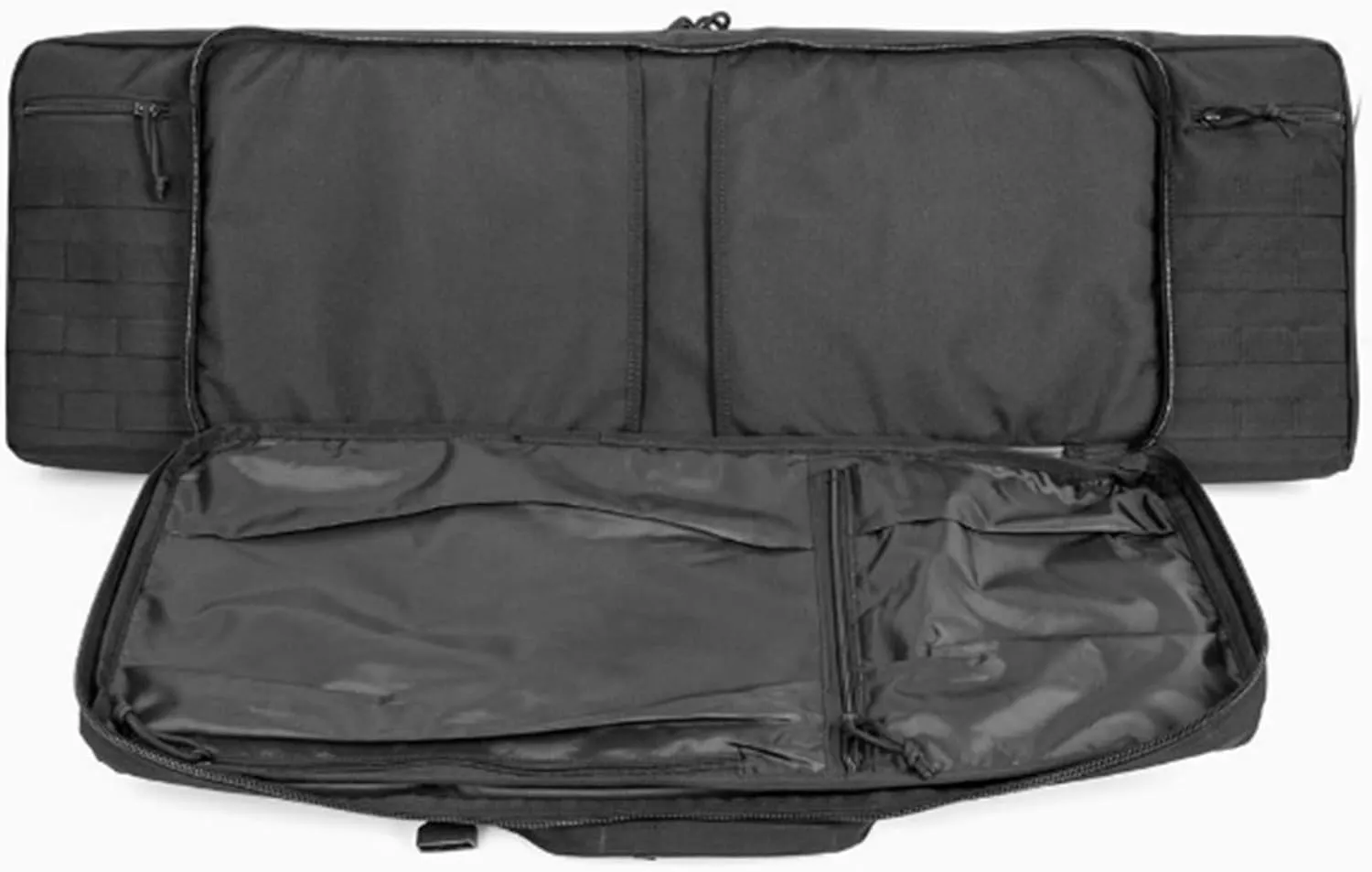 37" 42" 47" 55" Soft Double Rifle Bag, Long Rifle Soft Gun Bag, with Lockable Zipper and Backpack Strap, Rifle Backpack Rifle Bag Gun Case, for Outdoor Hunting Shooting