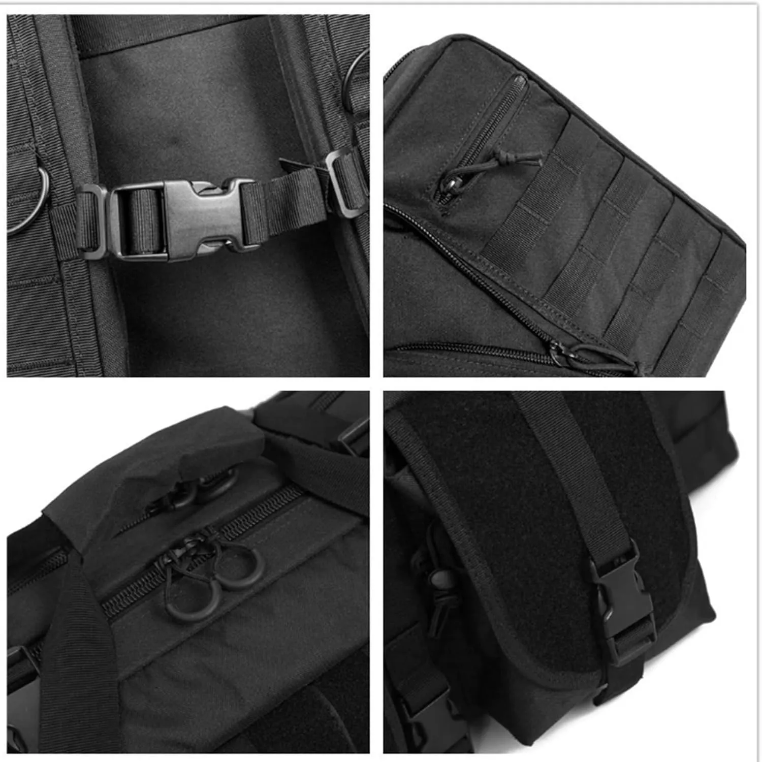 37" 42" 47" 55" Soft Double Rifle Bag, Long Rifle Soft Gun Bag, with Lockable Zipper and Backpack Strap, Rifle Backpack Rifle Bag Gun Case, for Outdoor Hunting Shooting