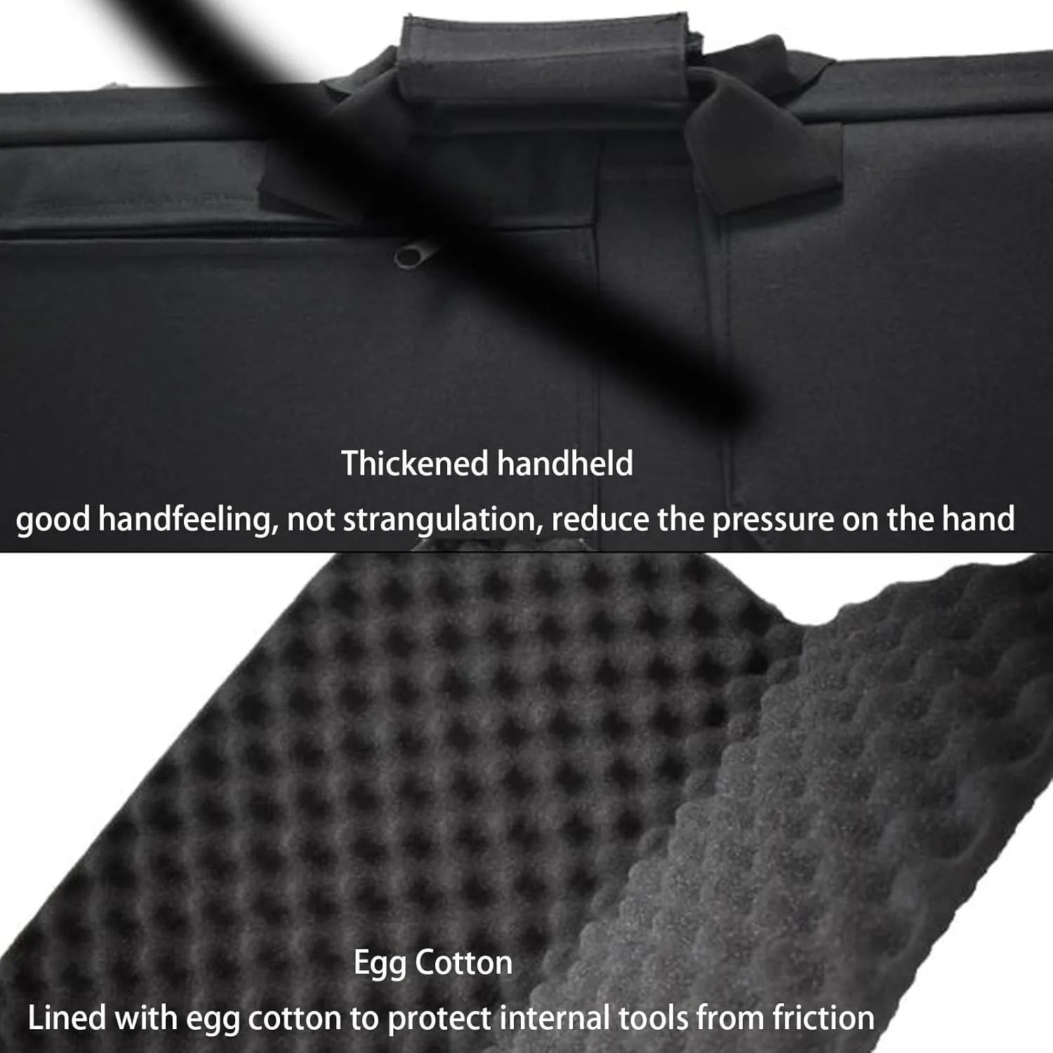 39"/47" Double Rifle Case Soft Bag Backpack, Portable Long Rifle Bag, with Lockable Zipper and Backpack Strap, for Outdoor Hunting Shooting Range