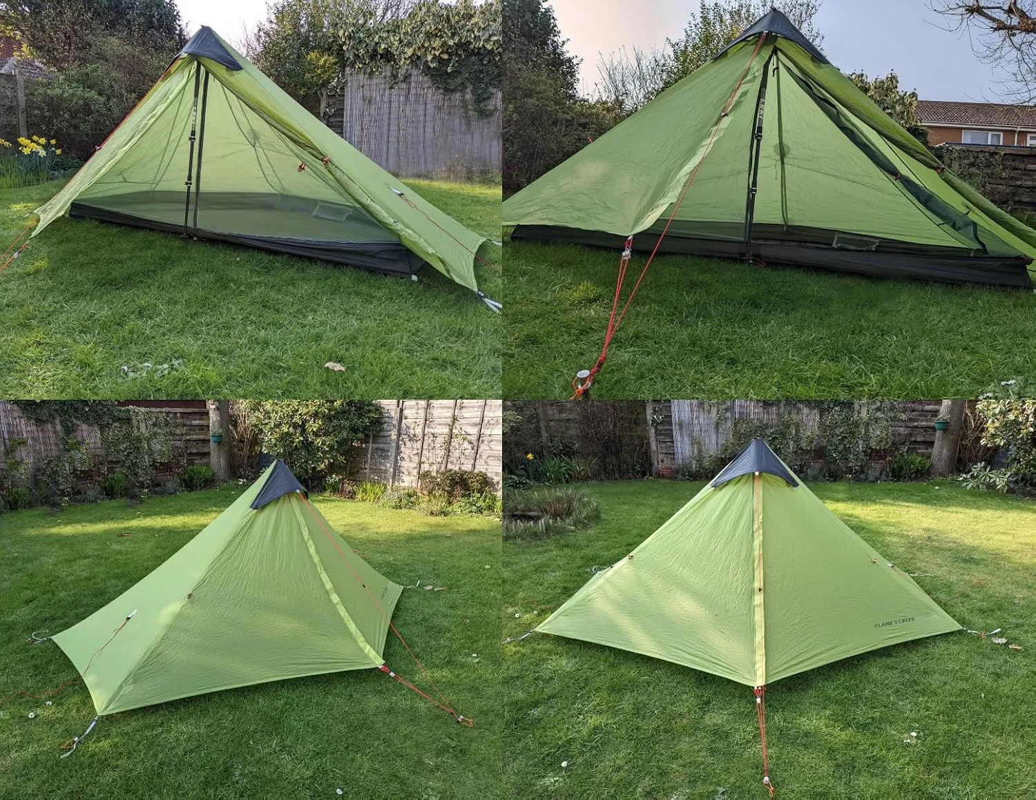 3F UL Gear Lanshan Ultralight 1-Person or 2-Person Backpacking Tent, 3-Season or 4-Season, Outdoor Lightweight Waterproof Professional Tent, Trekking, Kayaking, Climbing, Hiking