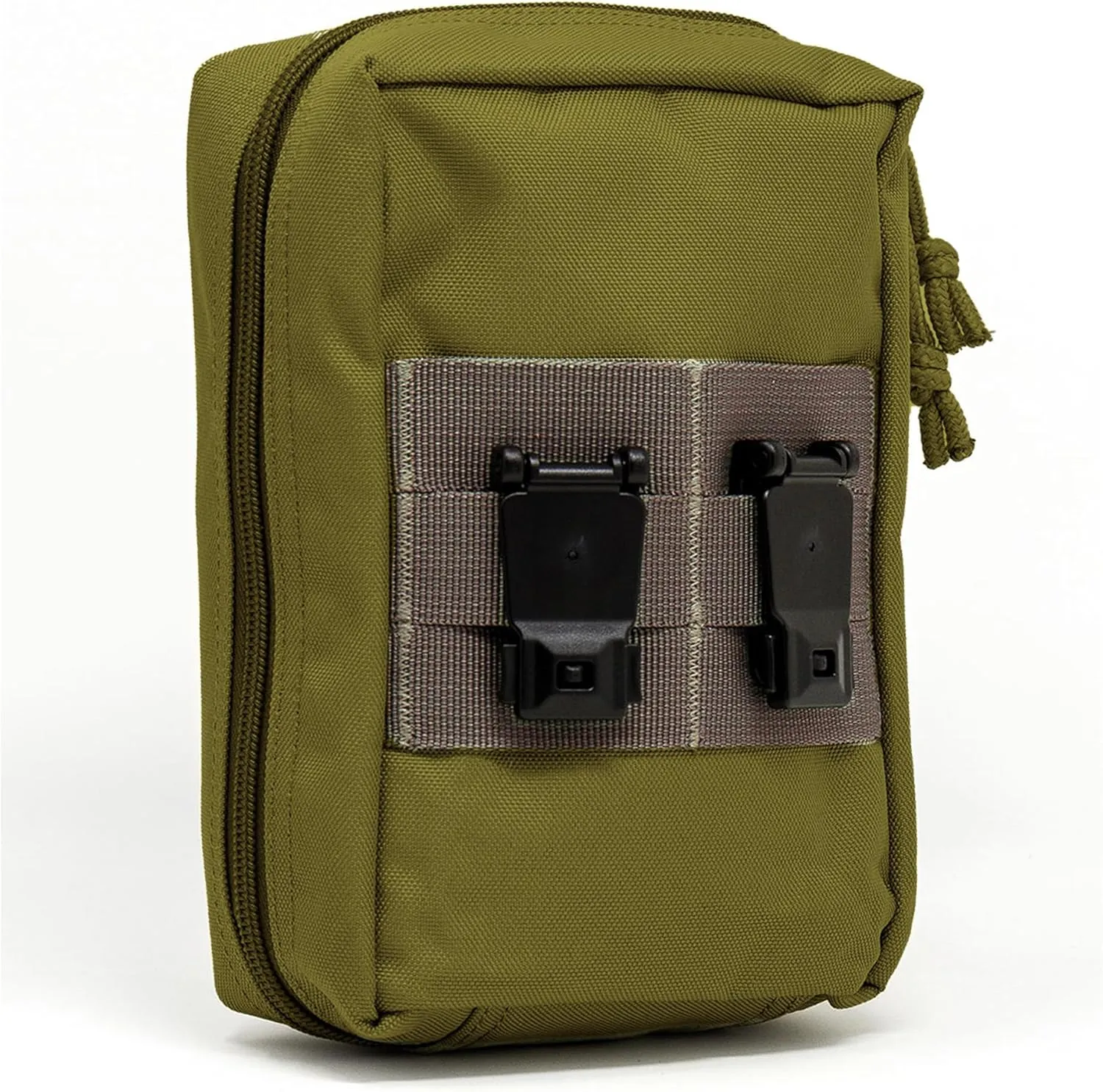 3VGEAR Large MOLLE Medic Pouch - Waterproof with Clamshell Opening, Elastic Loops for Medical Supplies, Velcro Sleeve, Rugged 600D Polyester