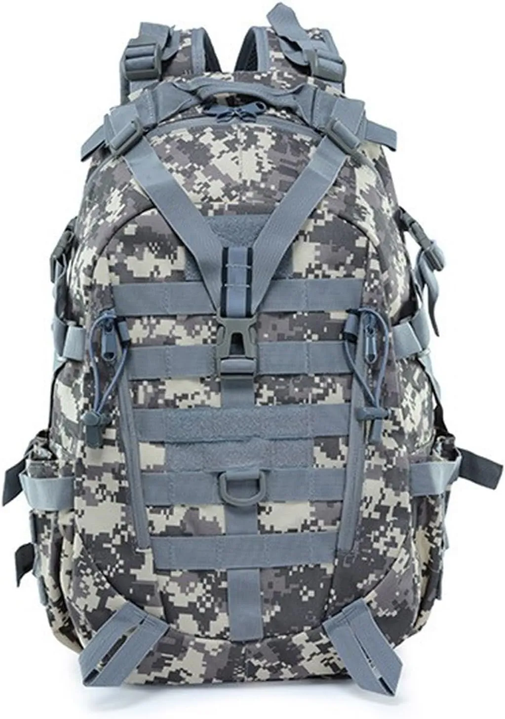 40L Camping Backpack Men's Travel Bags Tactical MOLLE Reflective Climbing Rucksack Hiking Fishing(ACU)
