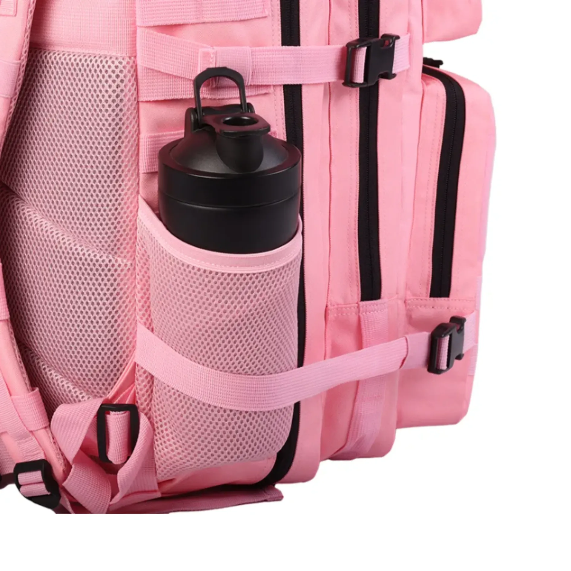 45L Tactical Backpack – Pastel Pink - Rugged & Versatile