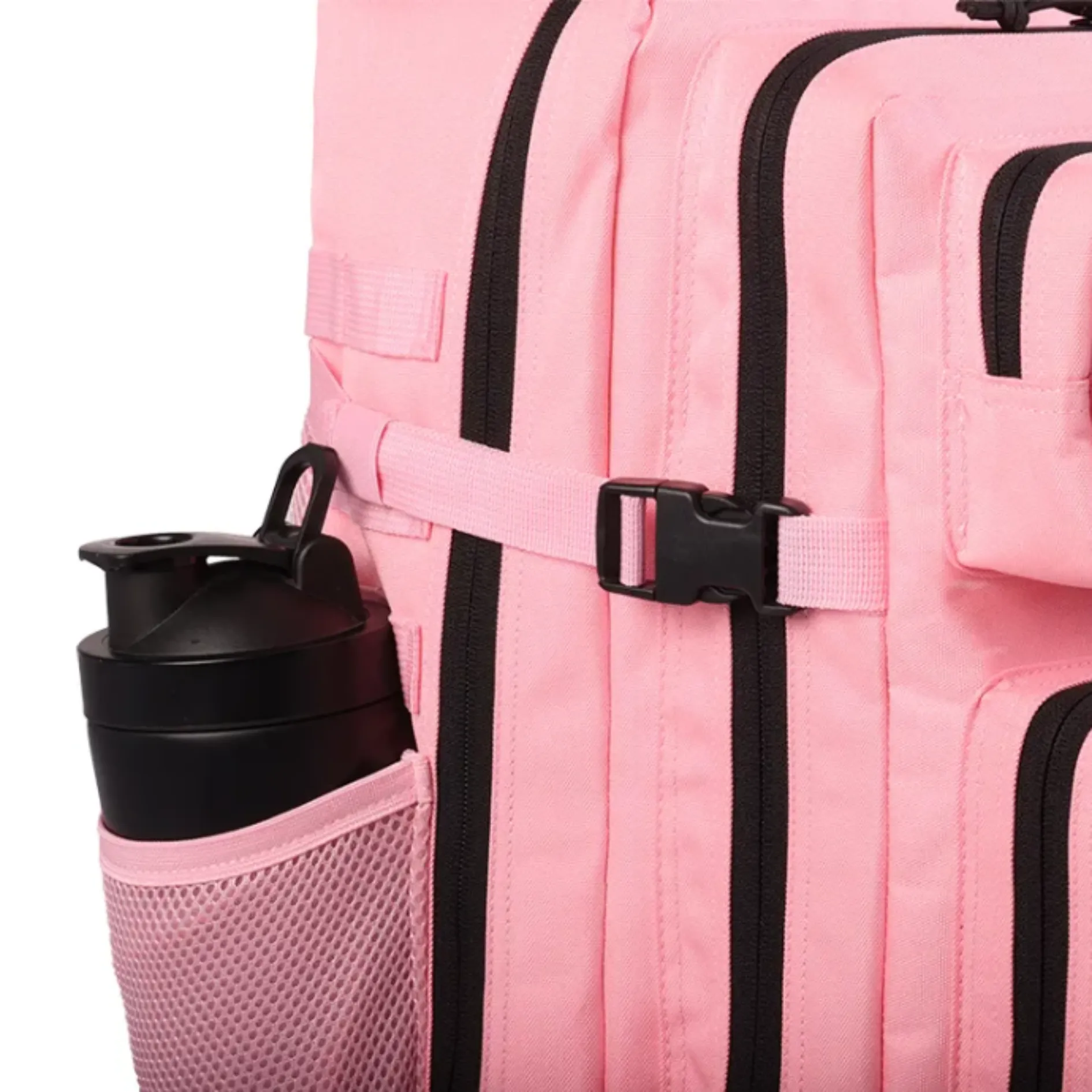 45L Tactical Backpack – Pastel Pink - Rugged & Versatile