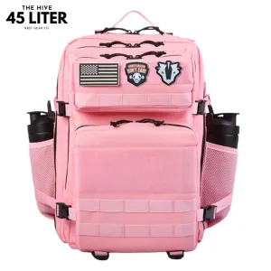 45L Tactical Backpack – Pastel Pink - Rugged & Versatile