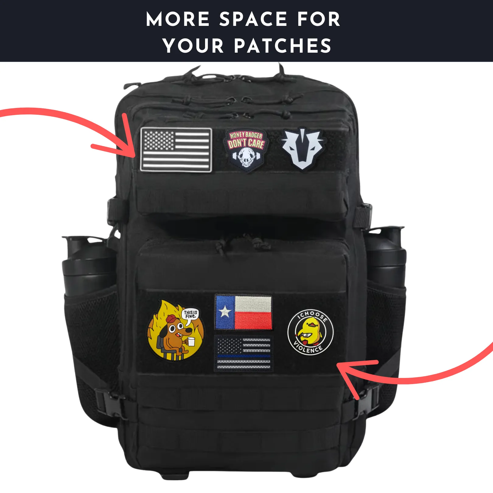 45L Tactical Backpack – Ruby - Rugged & Versatile